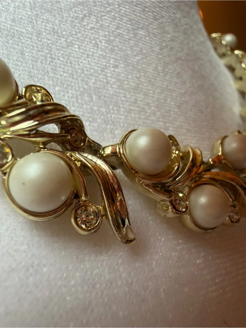 Vintage 60s Saran Coventry “Royal Ballet” Pearl Adjustable Choker - Picture 12 of 15